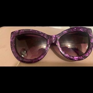 Wildfox Sunglasses Kitten Style Purple Pre Owned